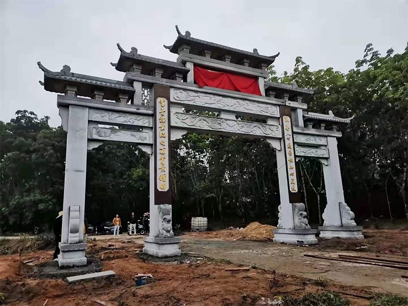 景區(qū)石牌坊門樓設計制作安裝與一體嘉祥海鑫石業(yè)有限公司