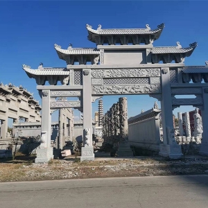 村口石牌坊美麗鄉(xiāng)村建設中一道靚麗的風景