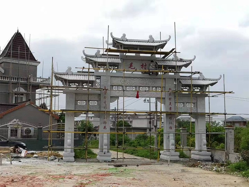石牌坊廠家介紹村口石牌坊的建造樣式及功能